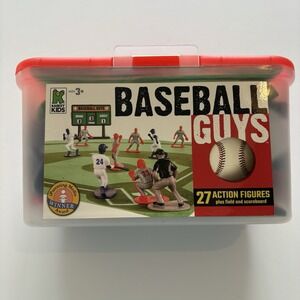 Kaskey Kids Baseball Guys 27 Red & Blue Players & Field Scoreboard Complete